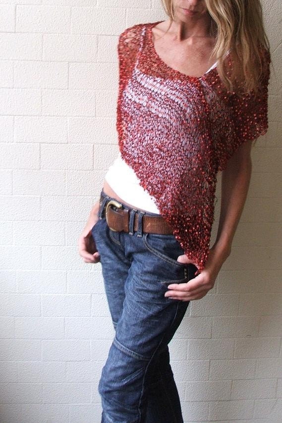 Red/orange  Firefly poncho