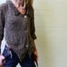 Brown Alpaca blend tweed cardigan size small - medium Ltd edition