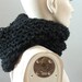 STYLING IT Black Hoodie scarflette