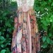 Boho floral dress ruffle cotton tea stained romantic shabby wedding prairie bohemian rose medium by vintage opulence on Etsy
