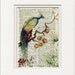 ancient peacock, reproduction printed on 75 year old page from dictionary
