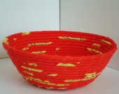 POPPY RED FLAME Fabric Basket