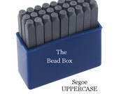 SALE  - SEGOE UPPERCASE Steel Stamp 2-3 mm letter alphabet set