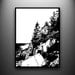 Papercut Maine Landscape - Bass Harbor - Framed Hand-Cut Paper Art