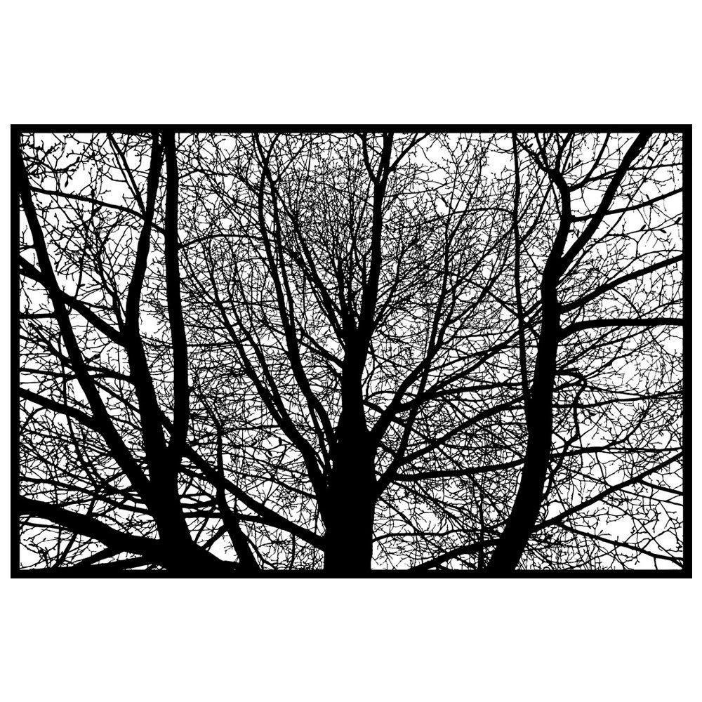Branches Papercut, original hand-cut 30x20 paper art