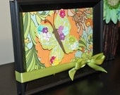 Butterfly and ribbon die cut framed home decor
