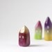 Little Home No 196 - Ombré little clay house - Ochre and red