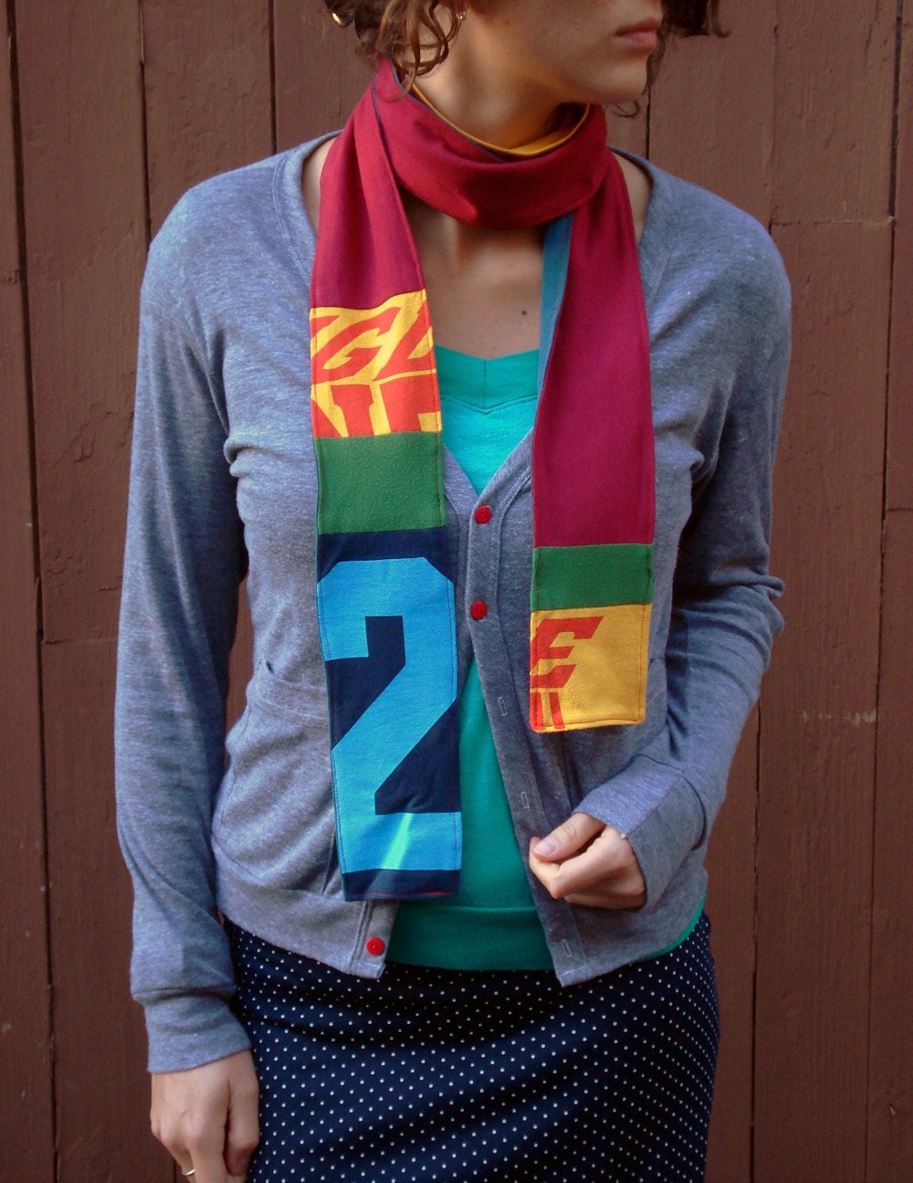 graphic t-shirt scarf