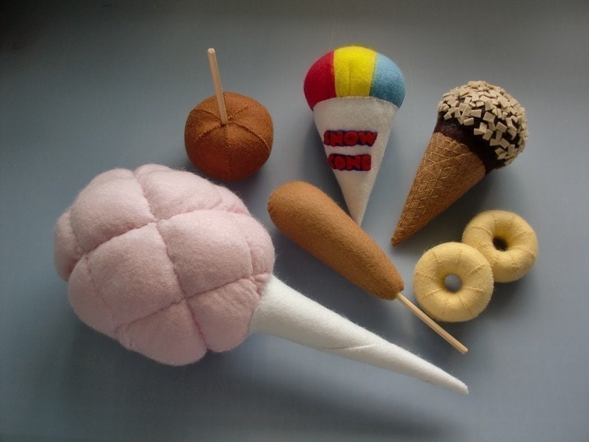 DIY Felt County Fair Set - PDF Patterns and Instructions via Email