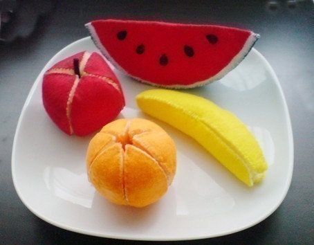 Felt Fruit Slices (Patterns and Instructions via Email)