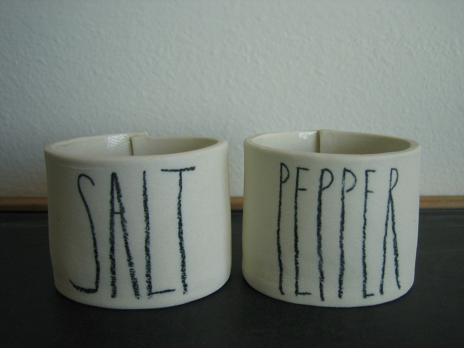 salt and pepper cellars.