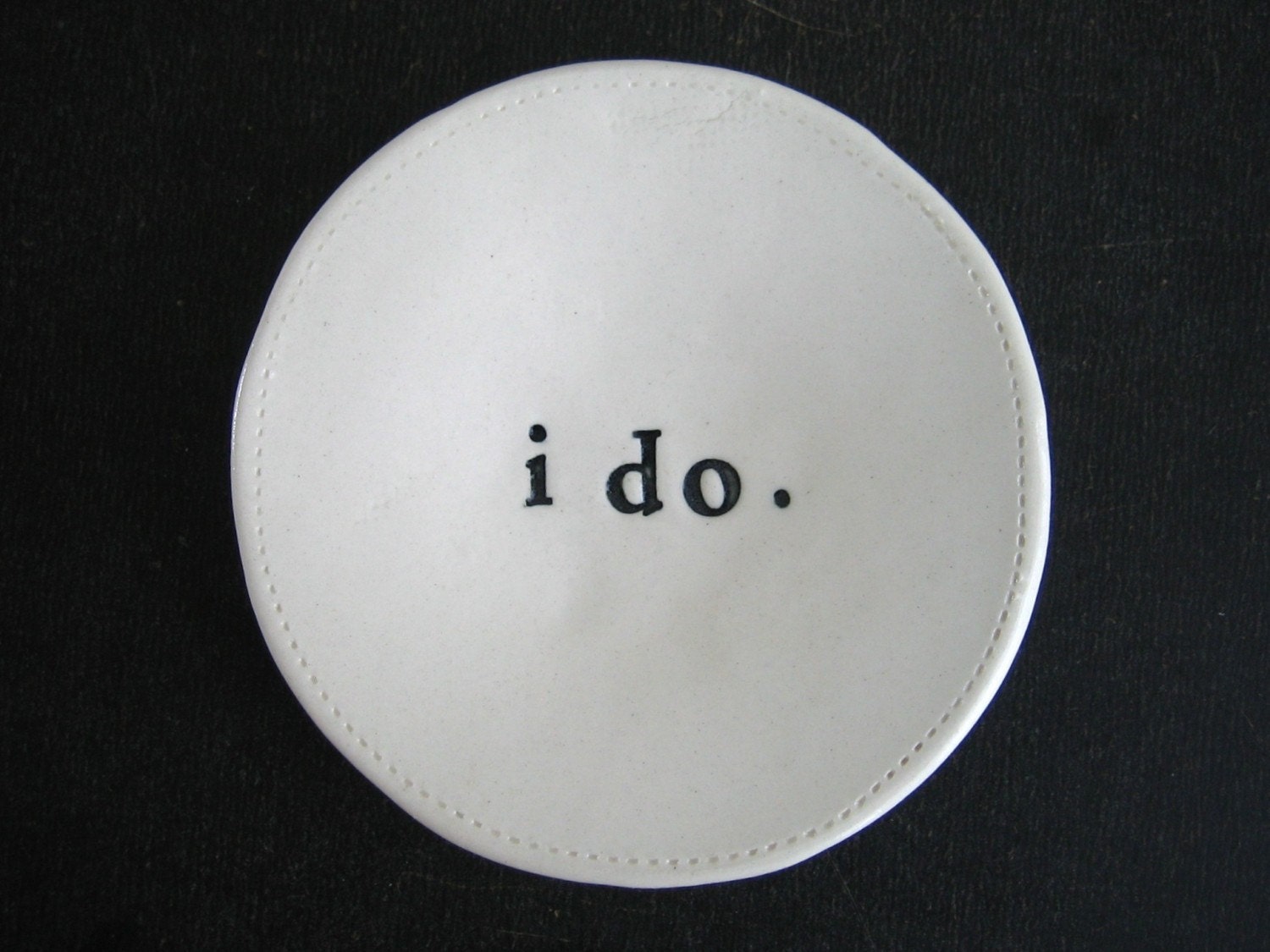 I DO ring bearer dish.