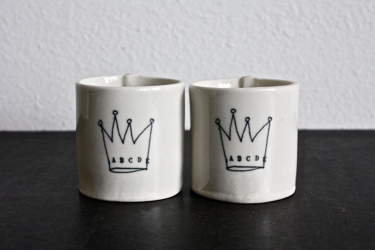 2 mini cups.