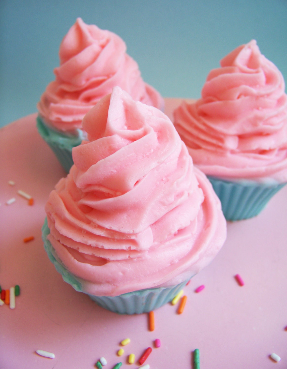 Jumbo Cotton Candy Cupcake Soap