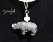 Rhinoceros Pendant 100057