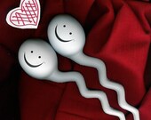 Signed Sperm Stress Balls Made By Hand the original artist rare