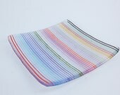 Fused Glass Rainbow Plate