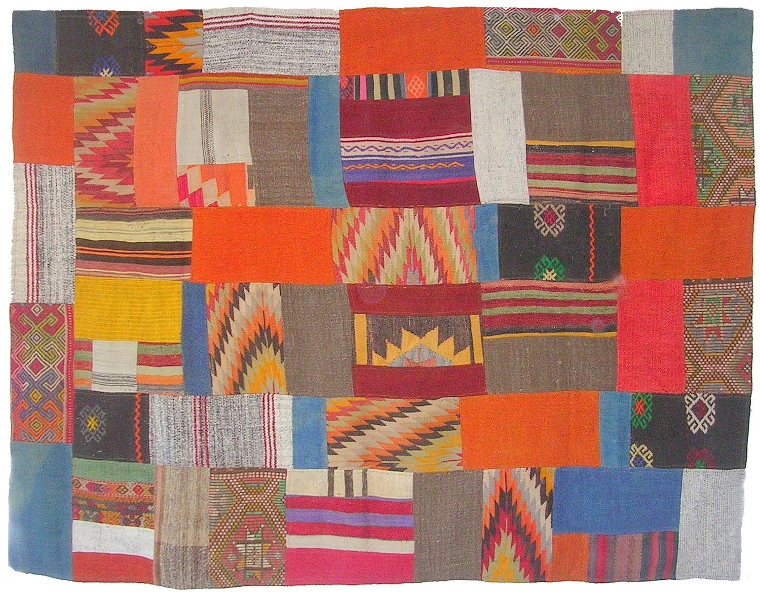 Village Vintage Patchwork Kilim Rug