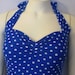 Sale ... The Bella Blue and White Polka dot one piece Maillot Swimsuit