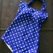 Sale ... The Bella Blue and White Polka dot one piece Maillot Swimsuit