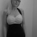 Black and White Ruffle top Retro two piece swimdress Made to order