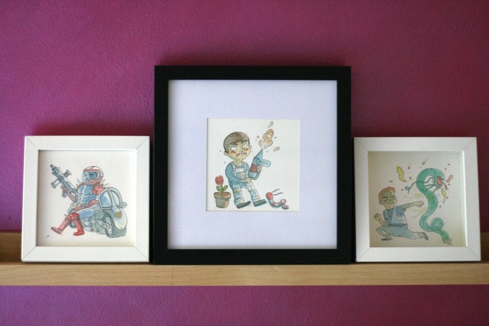 Paperboy - original NES illustration