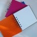 Spiral bound notebook made with LEGO (r) plate Set of Three