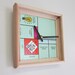Wall Clock Recycled Monopoly Board and Scrabble Racks Just Visiting In Jail