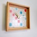 Wall Clock Recycled Scrabble Board and Rack