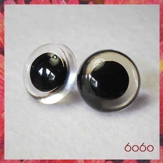 40 mm Big Clear Eyes for stuffed toys animals amigurumi - 1 pair