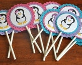 Penguin Cupcake Toppers. Cupcake Picks. Penguin. Choose Girl or Boy. Set of 12