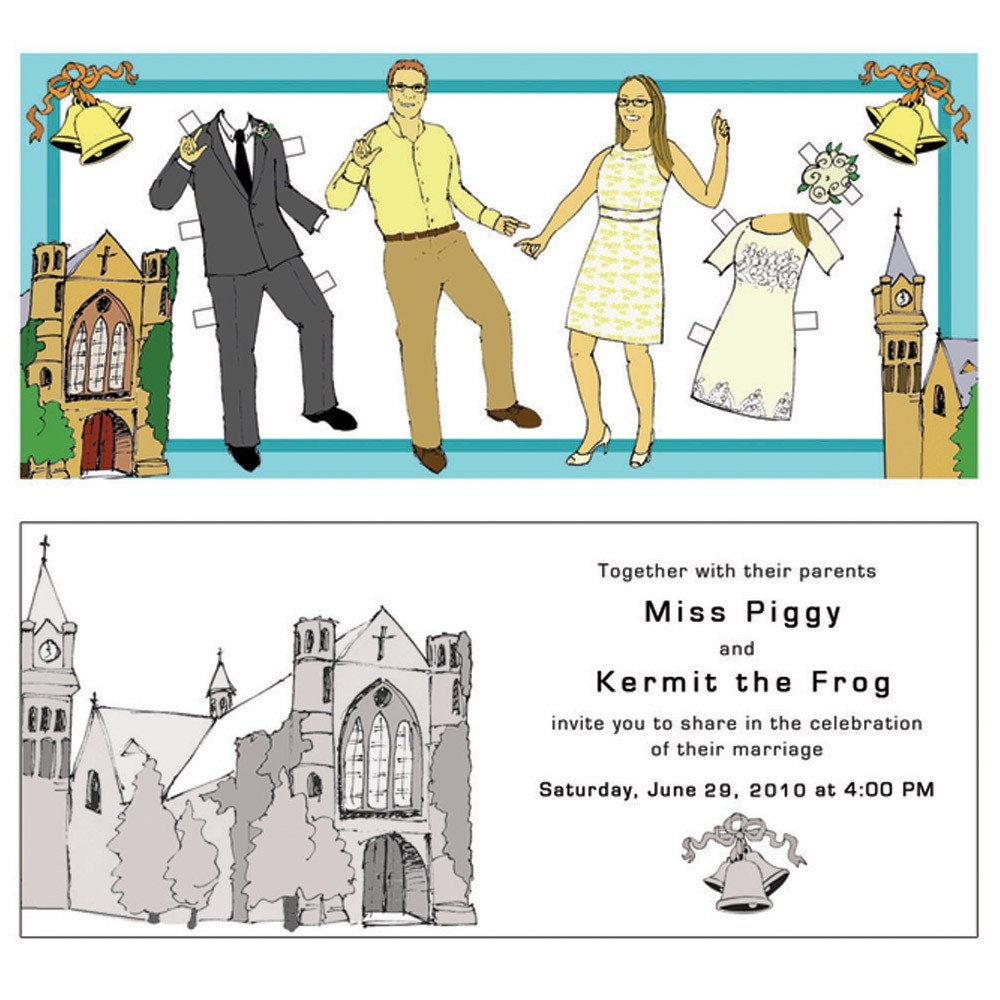 Custom Paperdoll Invitations