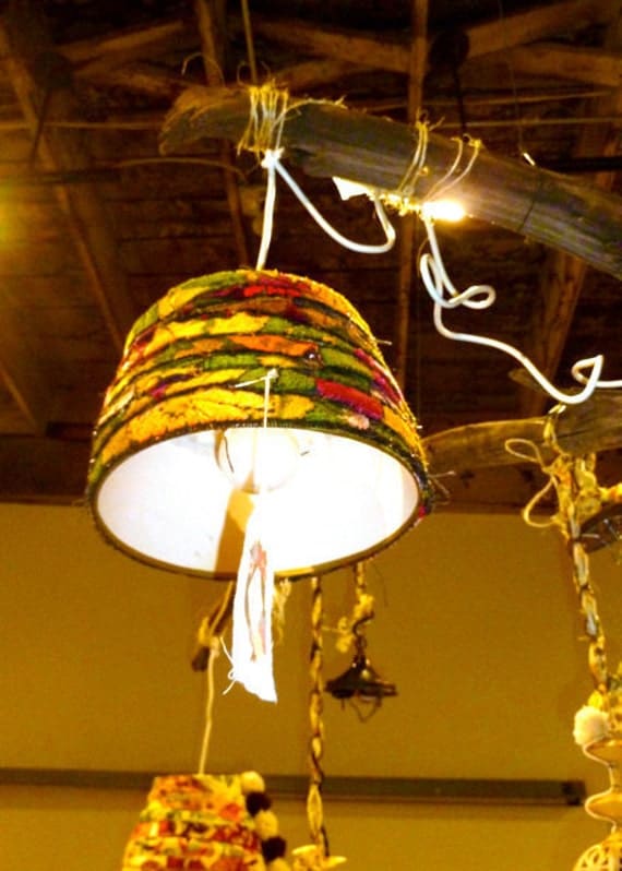 Embellished Hanging Lampshade