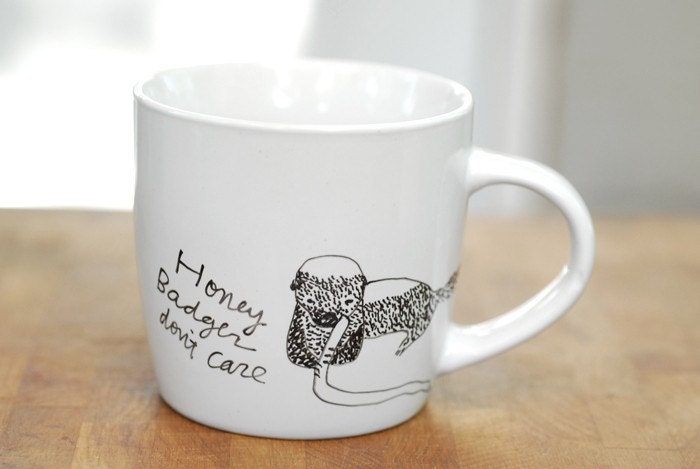 Honey Badger Don't Care mug - Honey Badger series