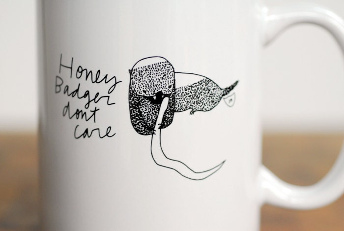 Honey Badger Don't Care mug - Honey Badger series