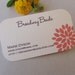 Modern Business Cards Mum Retro Flower Floral Mommy Calling Cards 00093b