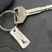 Personalized Aluminum Keychain - Hand Hammered