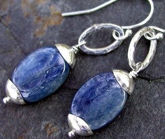 Kyanite Errings - Kyanite and Sterling Silver