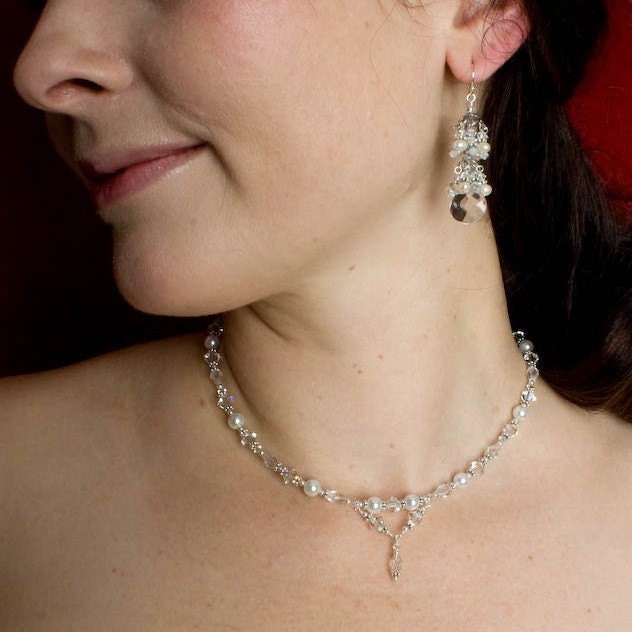 Victorian style bridal necklace
