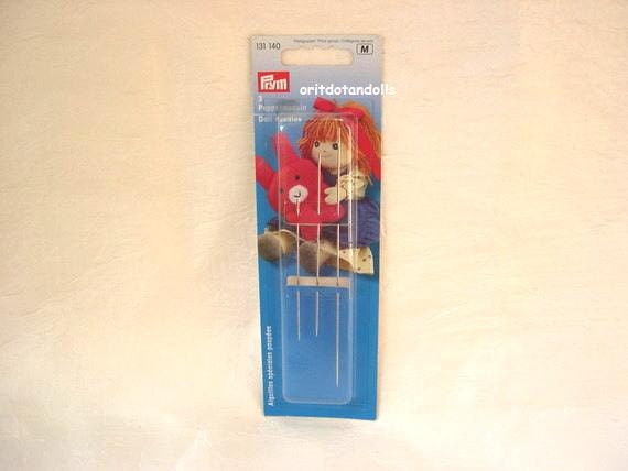3 Needles for sewing dolls and toys proper for Waldorf dolls