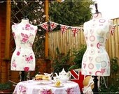 Floral Roses Tea Party Display Mannequin - Catherine