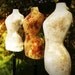 Wasp Waisted Mannequin in Laura Ashley Fabric English Country Garden - Flora
