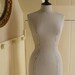Striped Ticking Corset & Laced Mannequin Dress Bust Form - Betty