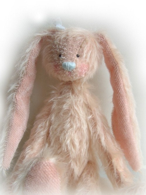 Melody OOAK artist bear rabbit e-pattern by Jenny Lee of jennylovesbenny bears PDF