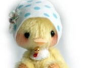 Chickadee OOAK artist bear chicken e-pattern by Jenny Lee of jennylovesbenny bears PDF