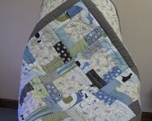 butterfly patchwork quilt modern colors