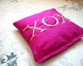 Gift for Her Pink Lavender Sachet Hand Embroidered by Dolce Dreams