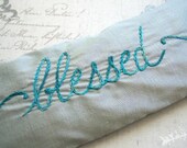 Lavender and Flaxseed Eye Pillow Hand Embroidered by Dolce Dreams