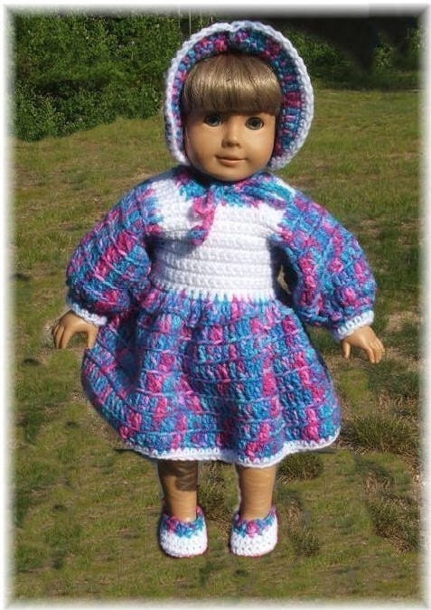 Crochet Pattern-AG Dress and Bonnet