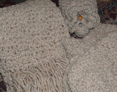 Crochet Pattern-Lo Tec Mittens and Scarf Set